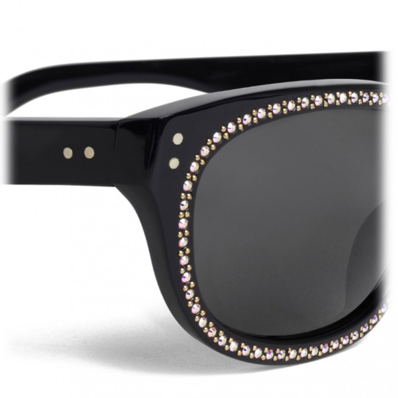 Céline - 07 Sunglasses in Acetate with Crystals and Metal - Black - Sunglasses - Picture 7 of 15